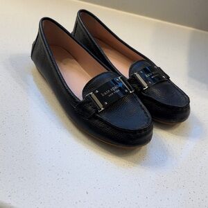 Kate Spade Black Leather Loafers